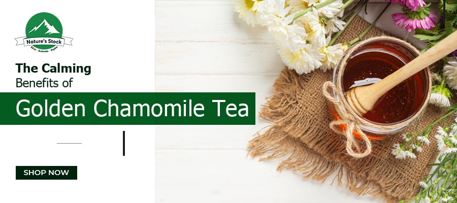 You are currently viewing The Calming Benefits of Golden Chamomile Tea – Natures stock